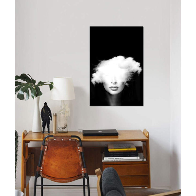 «Head in the Clouds», impression sur toile, H 26 po x l 18 po x P 1,5 po, Pas de tapis, Toile tendue