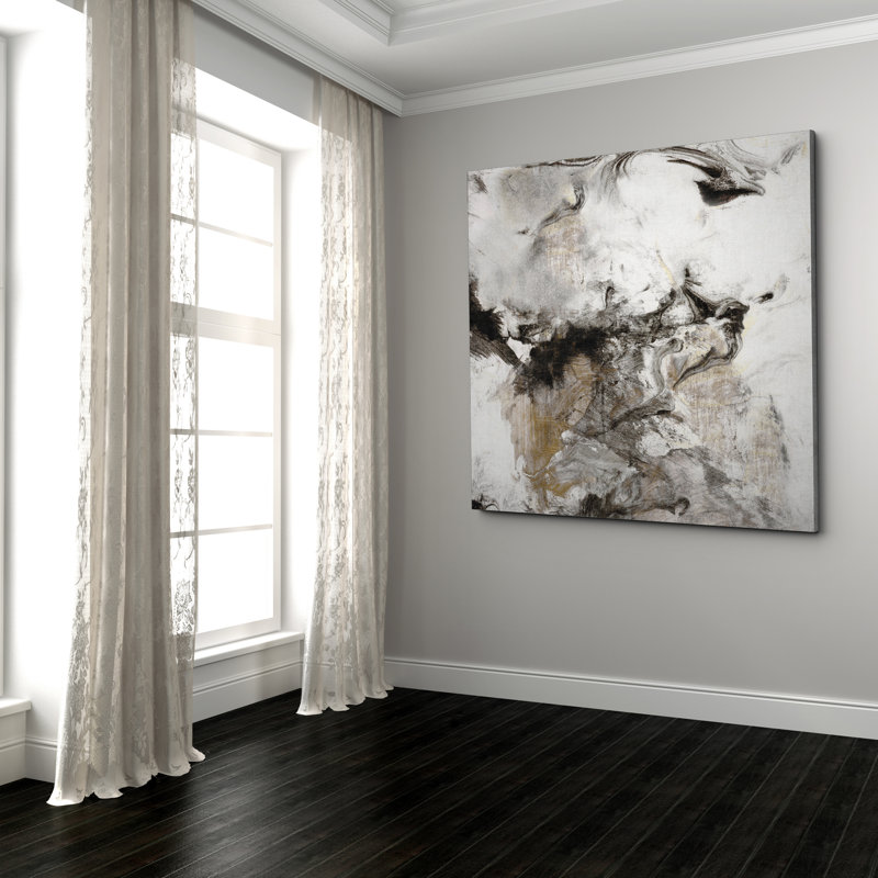Marble Onyx II - impression d'art graphique, H 40 po x l 40 po x P 1,5 po, Toile tendue