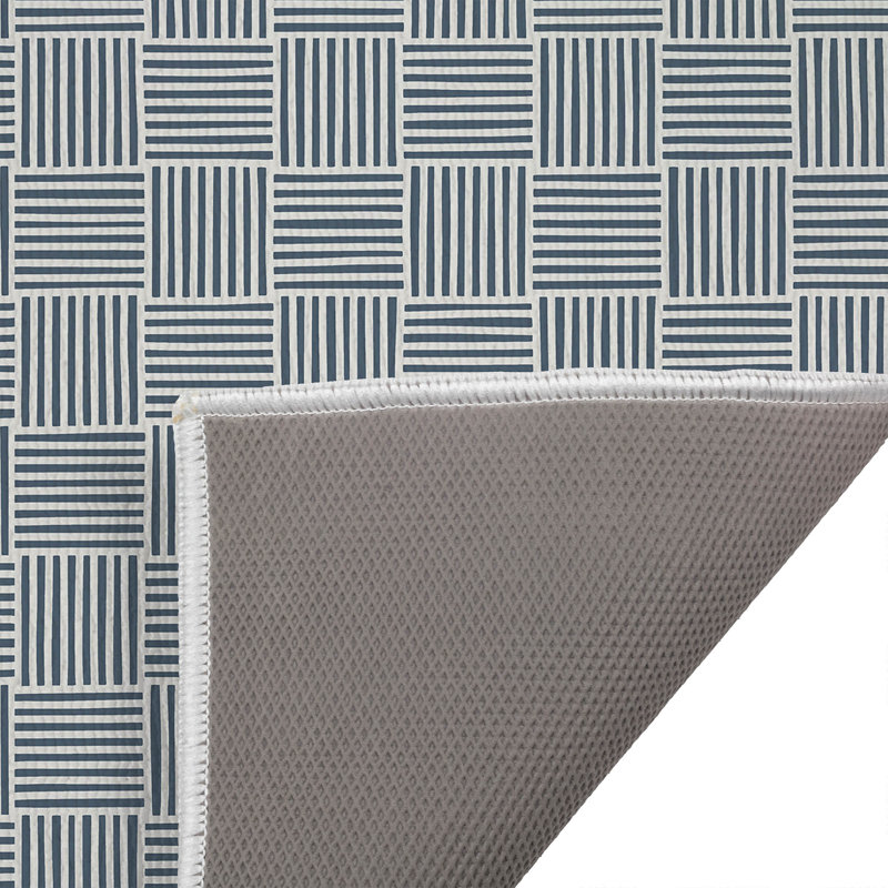 Paillasson Gridblocked, Bleu, L 21 po x L 34 po