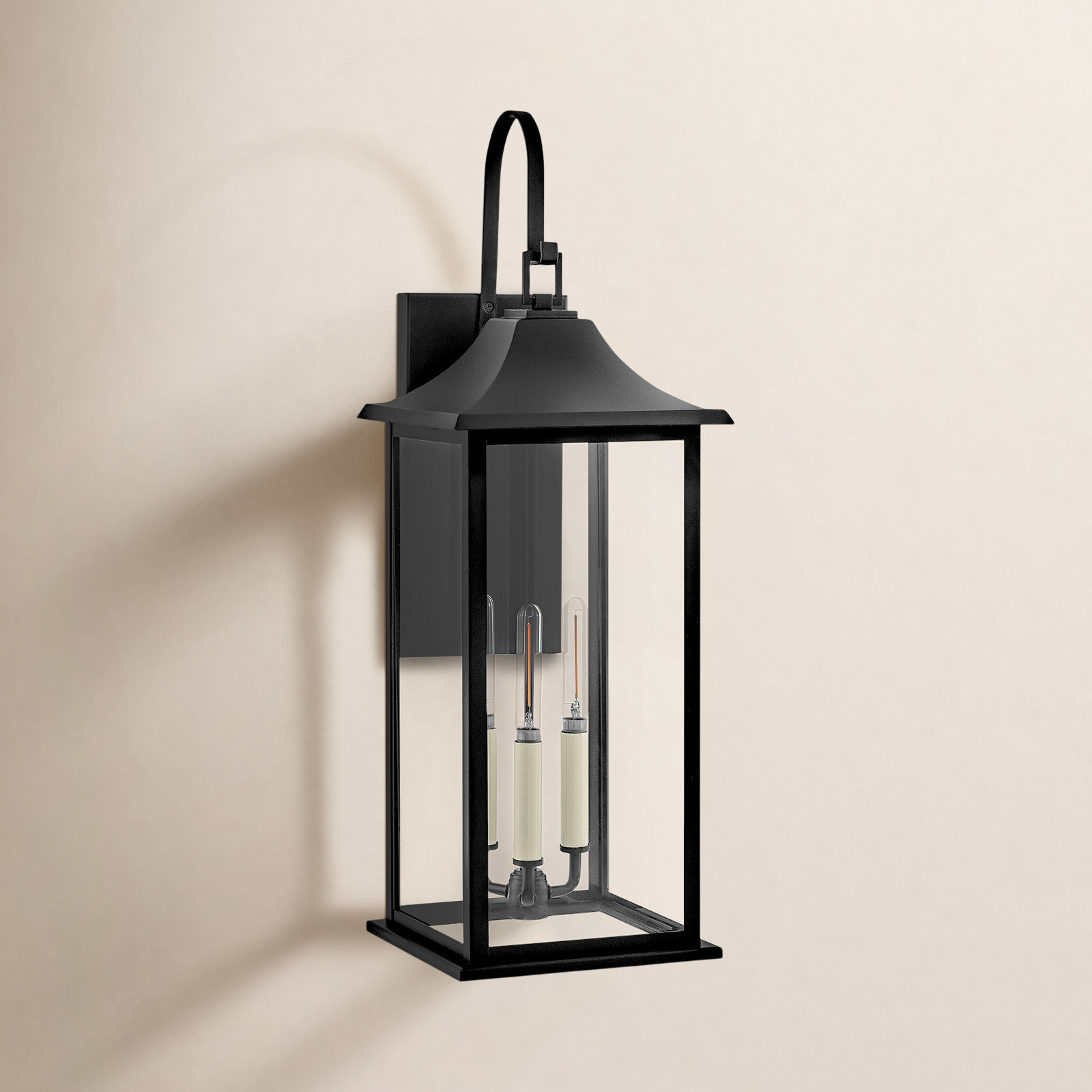 Dondi 3 Light Outdoor Aluminum Wall Light