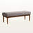 Polyester Blend Upholstered Bench