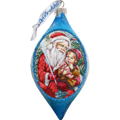 4'' Glass Hanging Figurine Ornament