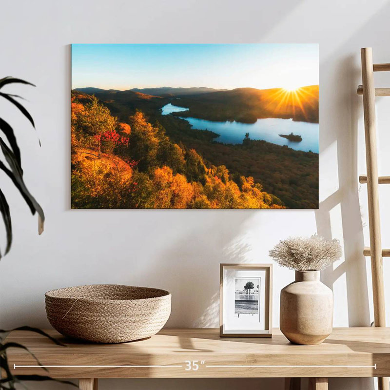 Coucher de soleil d'automne Alvord, H 16 po x l 24 po