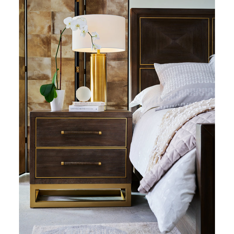 2 Drawer Nightstand Solid And Durable