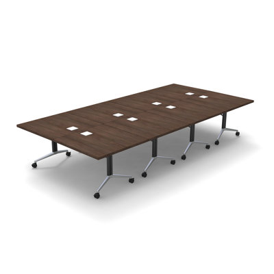 Albin 18 Person Conference Meeting Tables 4 piece Complete Set by The Twillery Co.
