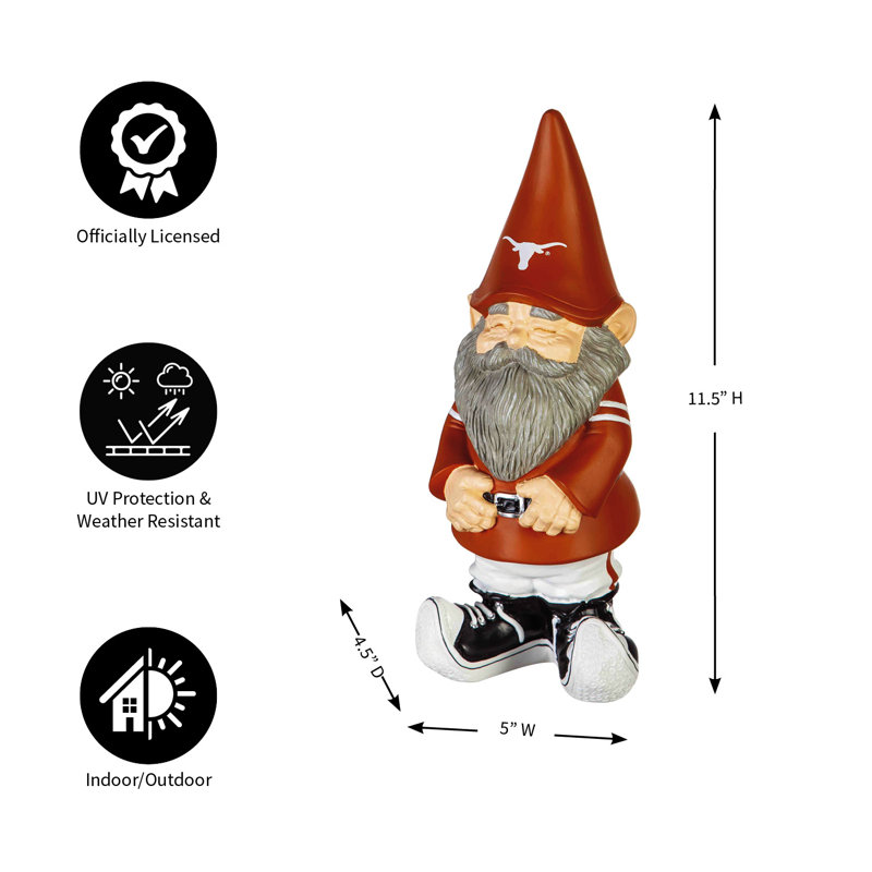 Statue gnome de jardin NCAA, Texas