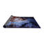 Tapis abstrait brun / bleu marine-245142524