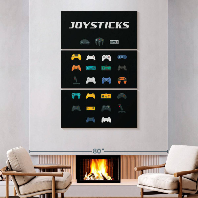 Keiraleigh Joysticks, 74" H x 48" W