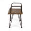 Chaise d'extérieur industrielle en bois et métal