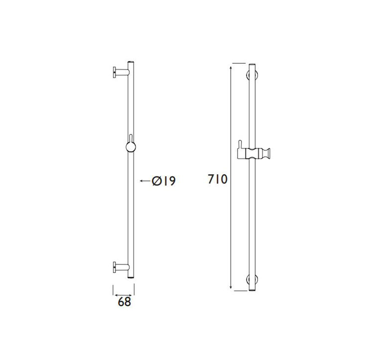 Riser Rail Fixed Bracket