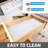 Premium Luxury Shelf & Drawer Liner, Thick Cushioned Fabric, Absorbent, Waterproof, Slip-Resistant, Non-Adhesive, Liners for Kitchen Cabinets, Cupboards (White) (12”x59”) (USA Made)-48366169-101170186