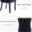 Tufted Modern Velvet Kitchen Upholstered Side Chairs Dining Chairs Set of 4-603498159