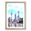 Shanghai Skyline Reflection - Picture Frame Painting Print-56738957-56738963