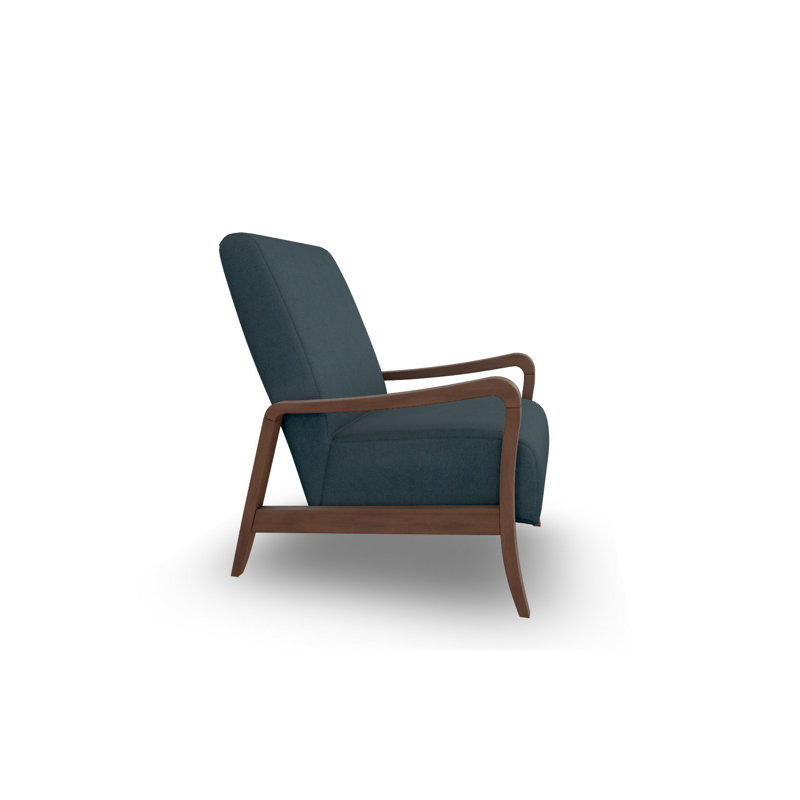 Fauteuil d'appoint moderne, Noyer foncé, Minuit minuit