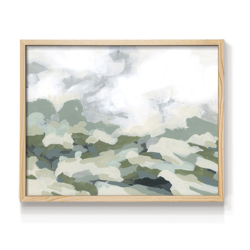 Verdant Hillside II - Reproduction encadrée - Restickable, Naturel, H 11 po x l 14 po