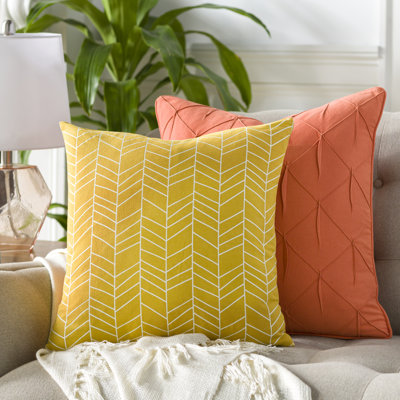Lachen Abstract Cotton Reversible Pillow Cover