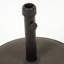 Socle de parasol en béton de 30 kg, offrant un support stable pour un parasol de 3 m, brun uni.