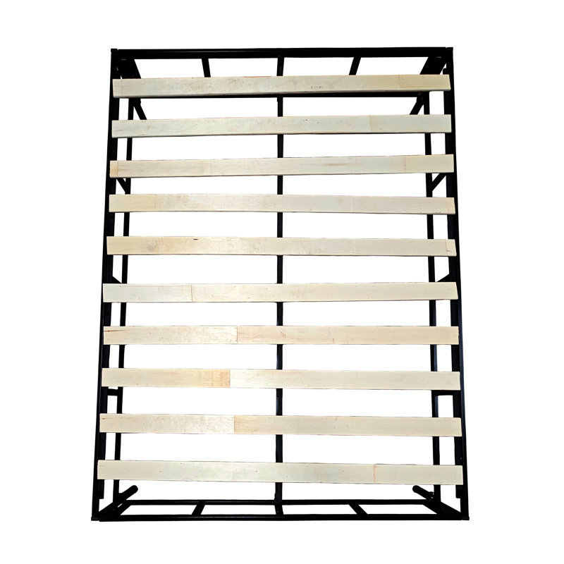 2-in-1 Metal Mattress Foundation & Bed Frame with Roll-Out Slats, Easy Assembly, Removable Legs, Heavy Duty Support, Headboard Brackets, Use as Bed Frame or Box Spring Alternative