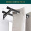 Satin Black Iron Adjustable 76cm to Double Curtain Pole-105492255