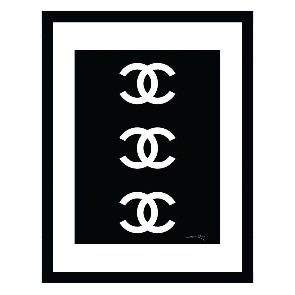 Fashion Designer Bold Logo Pattern Wall Décor Ebern Designs 