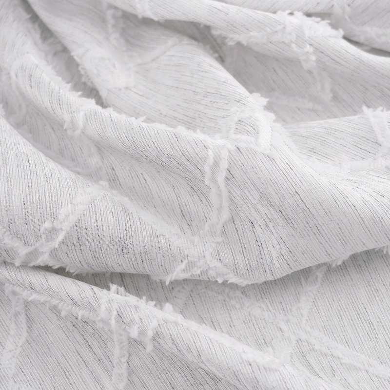 Rideau tissé en jacquard, Argent argent