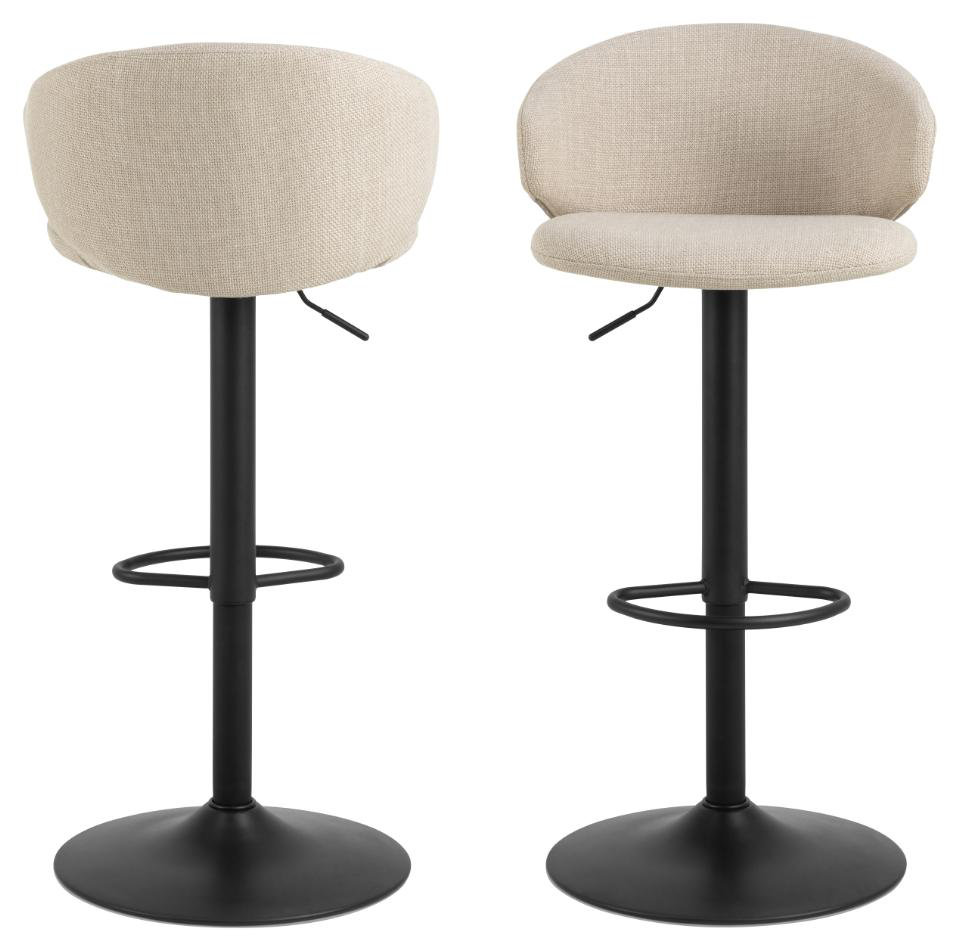 Saaba Swivel Upholstered Adjustable Height Counter Stool