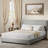 Upholstered Bed Frame With Headboard, No Box Spring Required-1782466019-1782466025