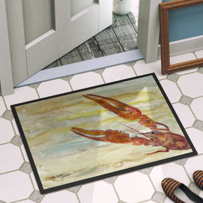 Tapis d’extérieur antidérapant intérieur/extérieur antidérapant crawfish Cale