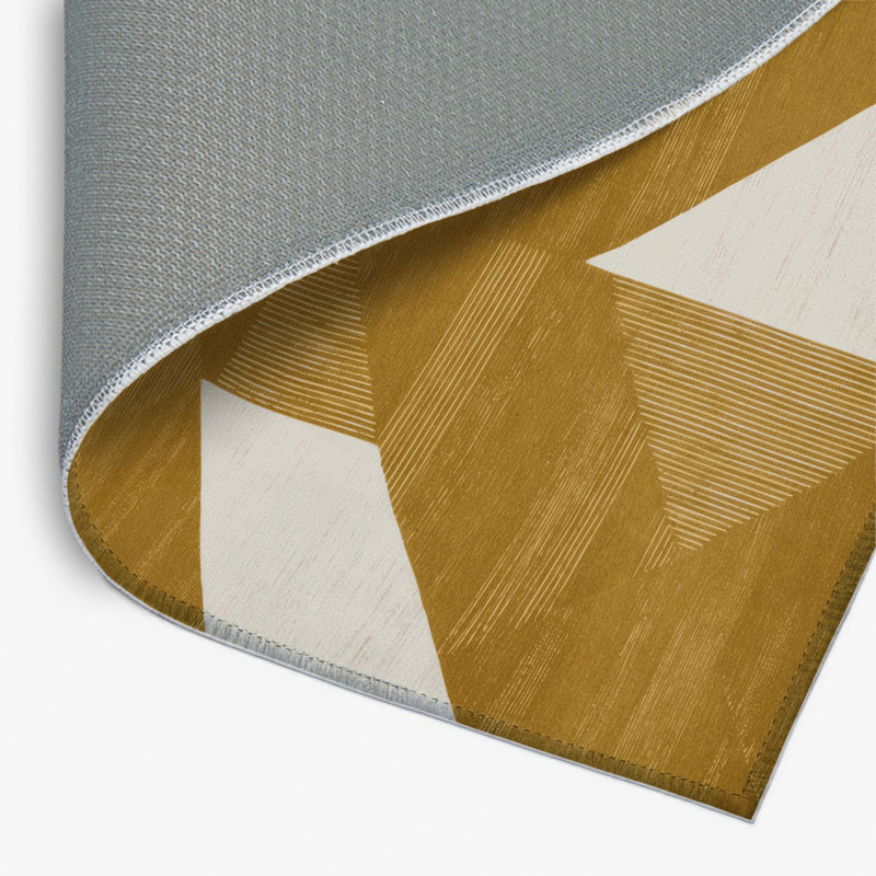 Tapis d'intérieur et d'extérieur à carreaux brun, Rectangulaire 8 pi x 10 pi
