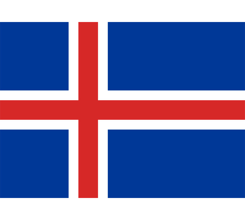 Islande, H 13 po x l 18 po