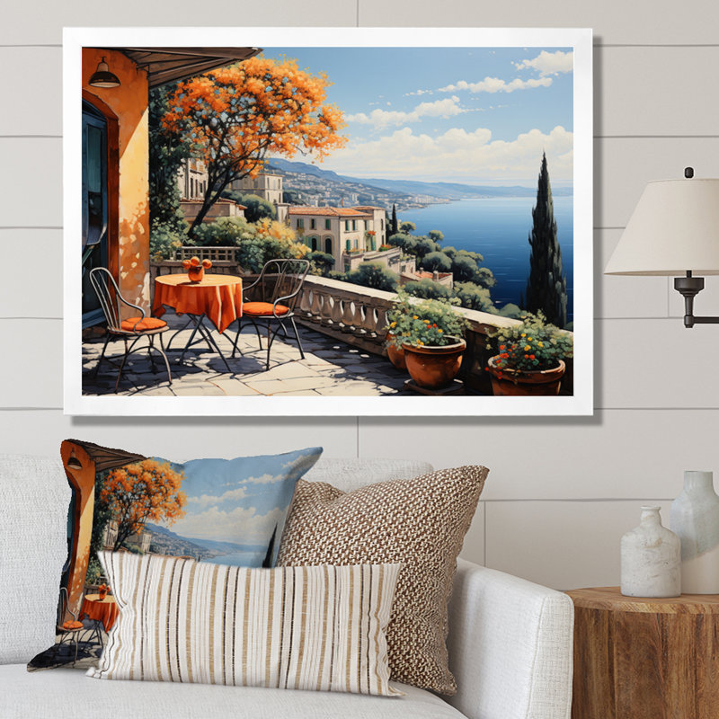 Marlye French French Bliss In Provence III - France, art mural encadré, H 30 po x l 40 po x P 1,5 po, Cadre simple blanc