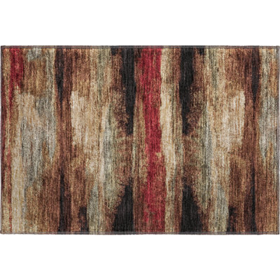 Premium Machine Washable Prisco Mocha Rug