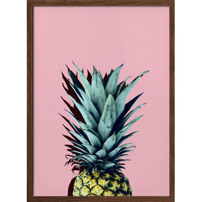 "Pineapple art 1", art mural texturé encadré