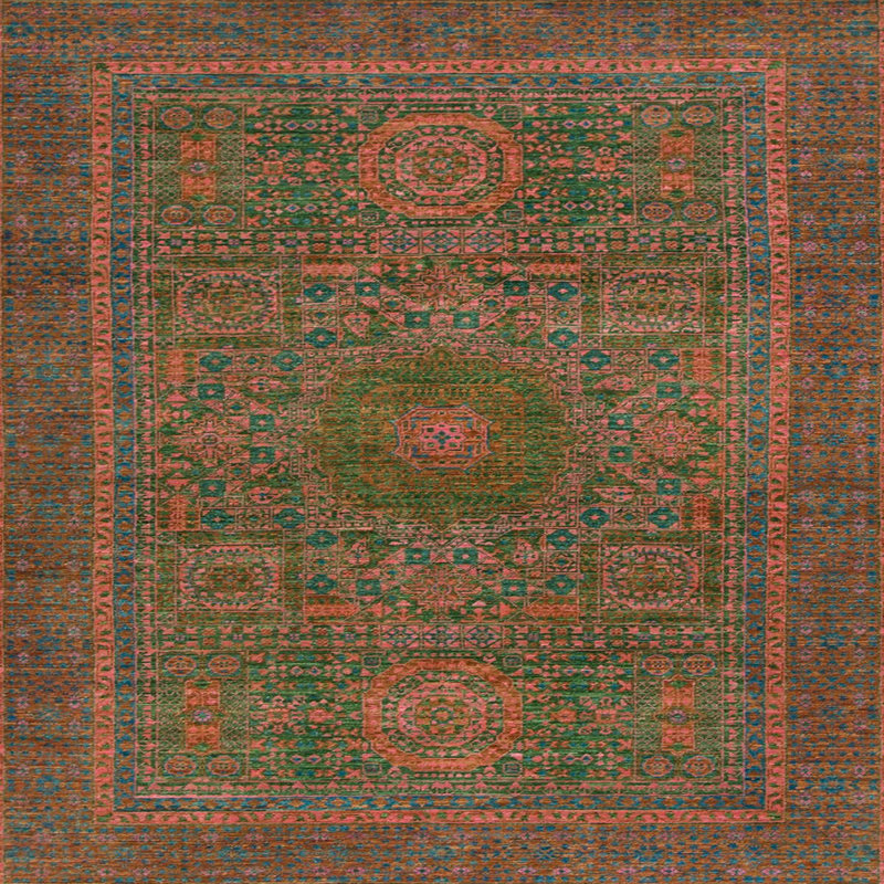 Abstract Indoor Rug, Square 7'