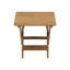 Ensemble de bar bistro pliable avec table basse et chaises rectangulaires en teck HiPS