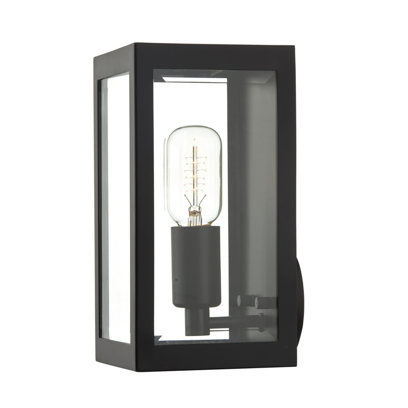 Jezebel 25cm H Outdoor Wall Lantern, Black