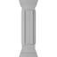 Poteau d'extrémité Newel avec panneau, chapiteau plat et garniture de base (trousse d'installation incluse)-83842542