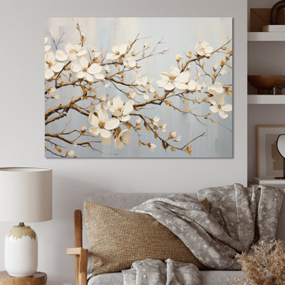 «White Dogwood Blossom Escape I» sur toile