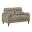 Ensemble de canapé contemporain 3 pièces brun canapé causeuse en chenille rembourrage en mousse confort bois massif meubles salon