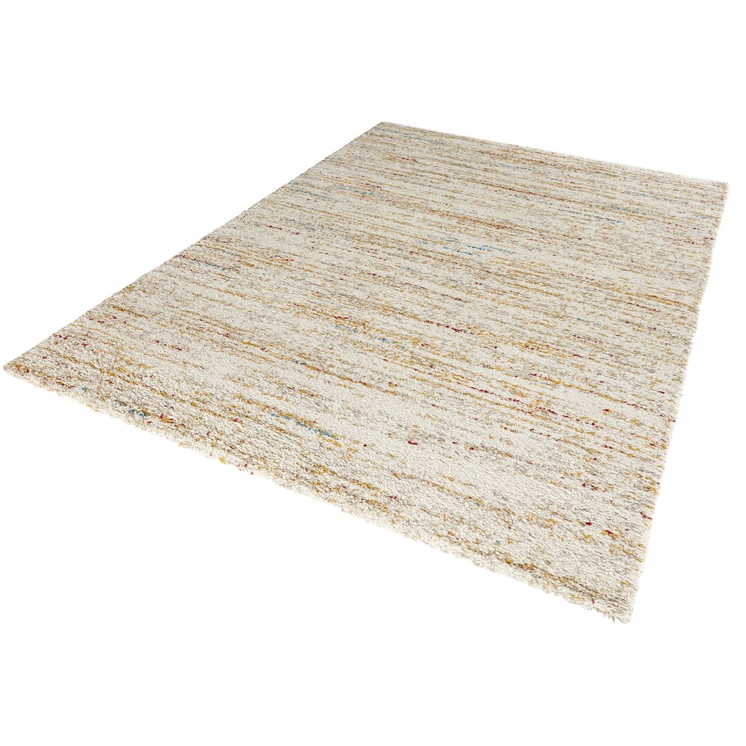 Chic Hochflor Teppich - Langflor Shaggy Flauschig Flokati für Wohnzimmer, Schlafzimmer - Creme