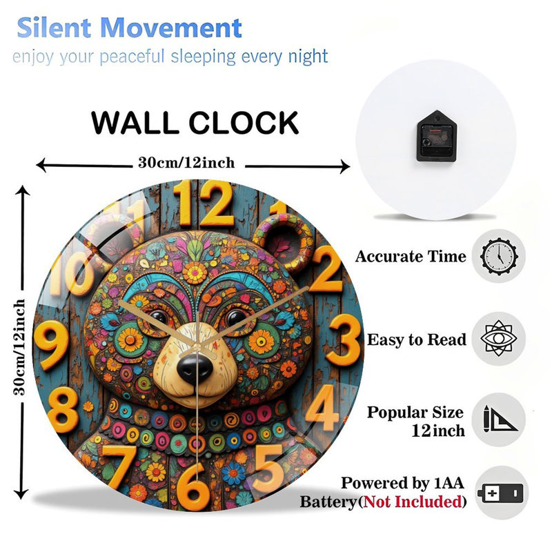 Horloge murale 12 po