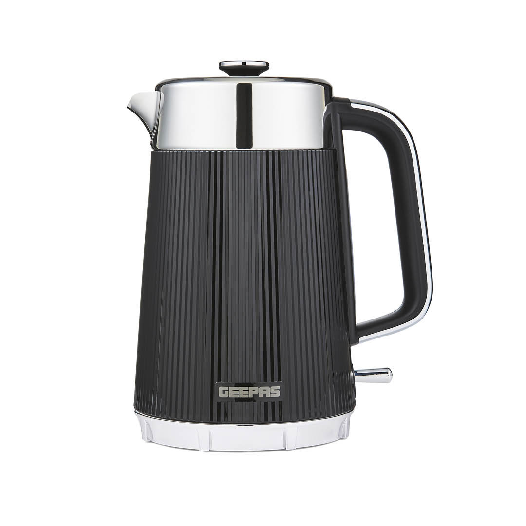 GEEPAS Arcus 1.7L Electric Kettle | Rapid Boil Cordless Jug Kettle for Hot Water Tea Coffee | Auto Shut-Off 360° Swivel Base Boil Dry Protection Easy