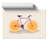 Orange Slice Bicycle - Unframed Graphic Art-61980272