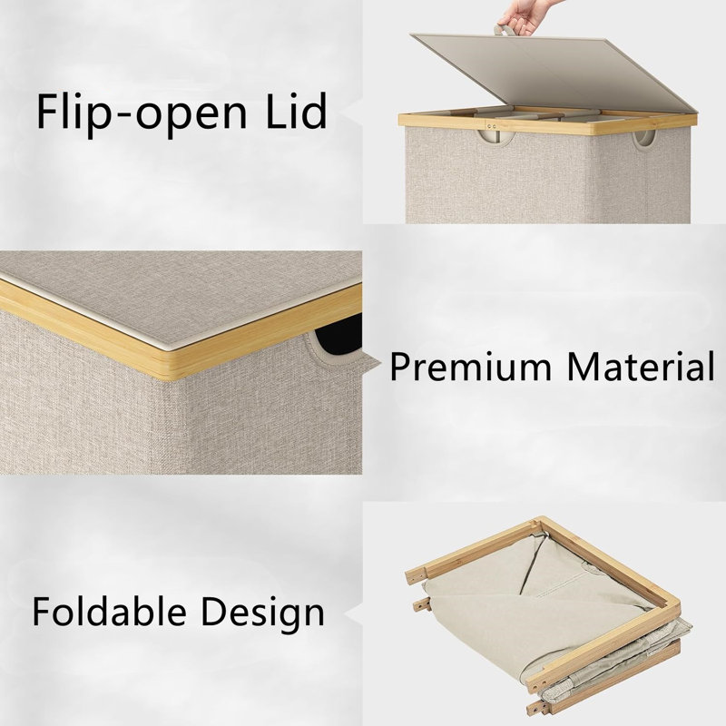 Bamboo Laundry Room Organizer