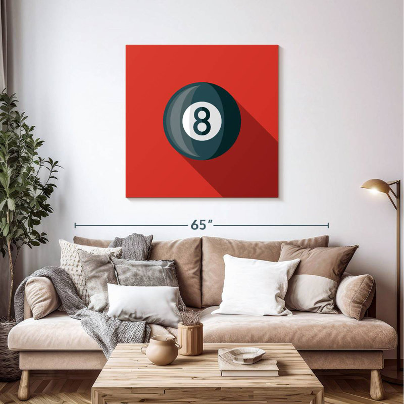 Balle de billard Senne, H 39 po x l 39 po