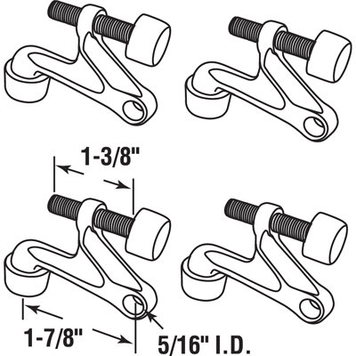 Butoir à charnière en zinc Prime-Line