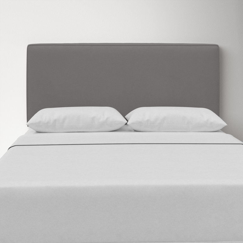 Marquise Upholstered Headboard, Twin, Classic Otter Performance Velvet