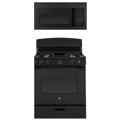 2 Piece Kitchen Package with 30"" Freestanding Gas Range & 30"" Over-the-Range Microwave -  GE Appliances, Composite_6293D62B-52D8-4B47-BD30-E9A0202F961B_1586467811