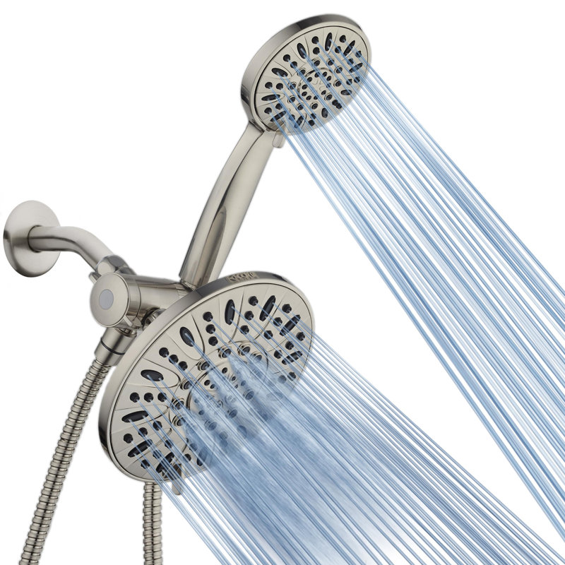 Combinaison de pluie haute pression 3 voies 7 "de qualité supérieure 7", Nickel brossé