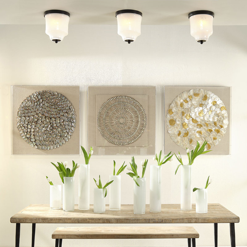 Handmade Glass Table Vase, White